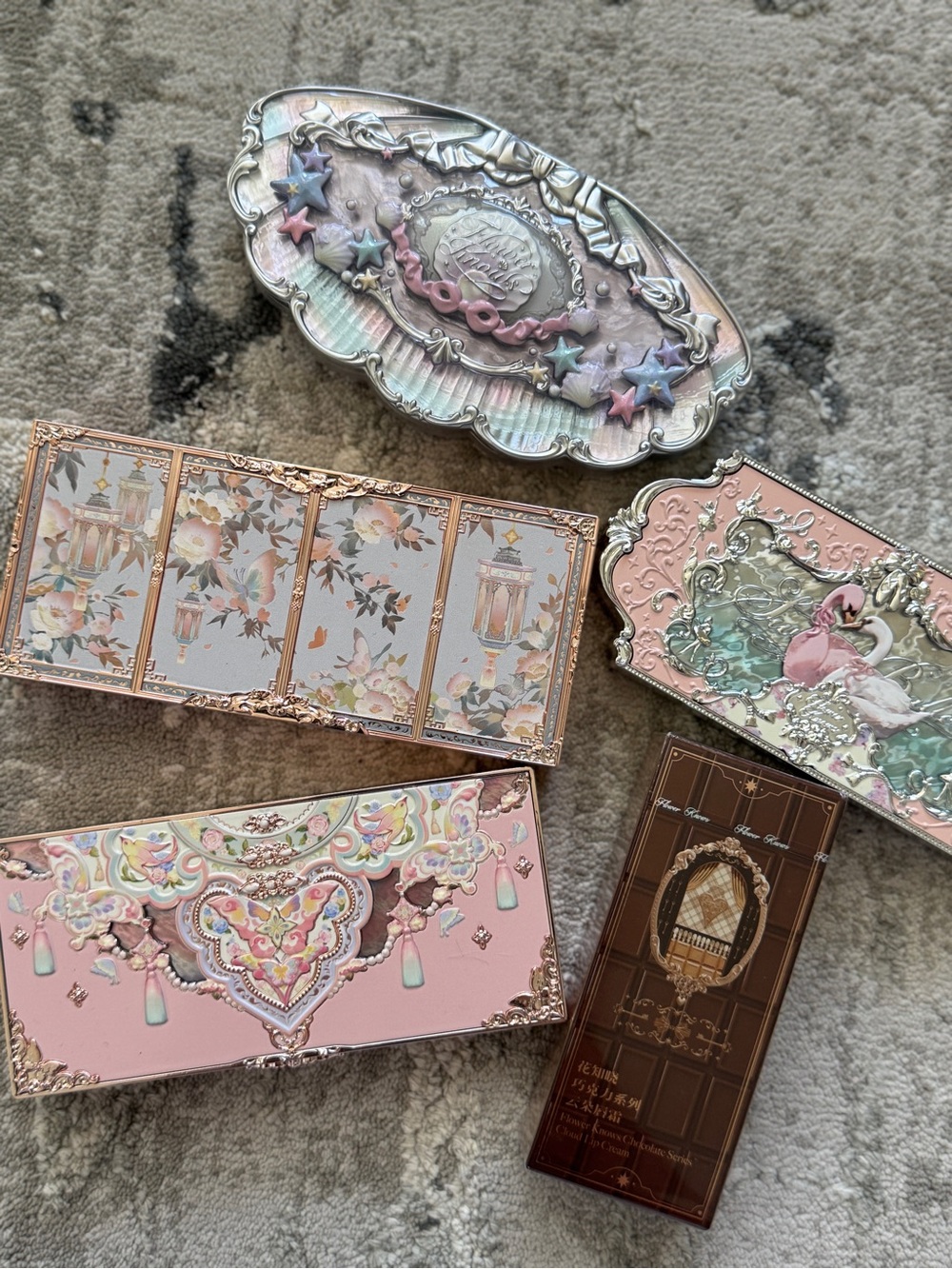 Flower Knows Eyeshadow Palettes and Lip Gloss Bundle